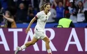 美国女足队呈现出色表现斩获胜利的形象